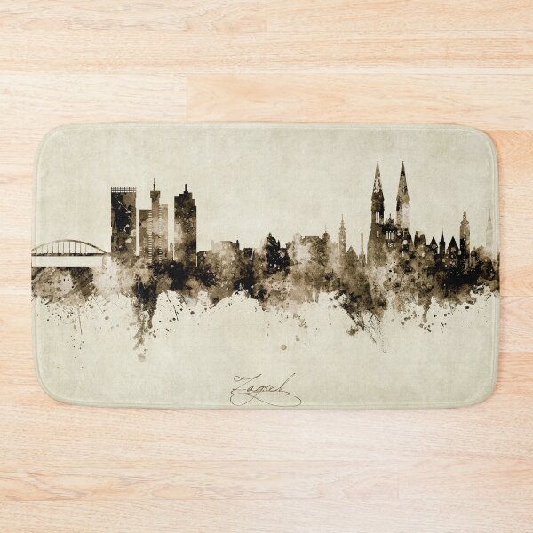 Item preview, Zagreb Croatia Skyline designed and sold by ArtPrints.