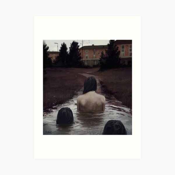 Creepy Painting 8 Art Print