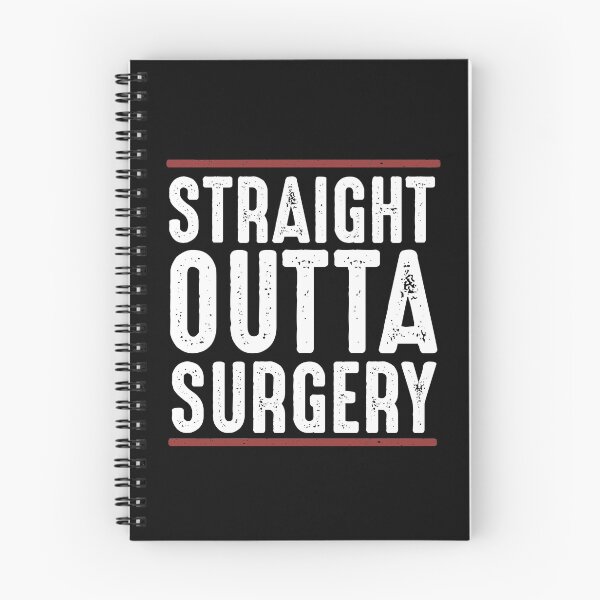 Item preview, Straight Outta Surgery Funny Post Surgery Cheering Up Quotes Get Well Gifts for friend or family   designed and sold by alenaz.