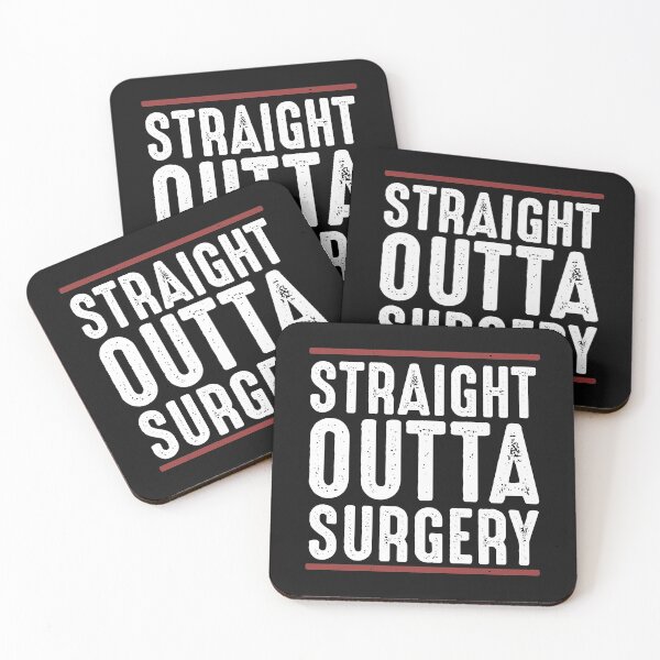 Item preview, Straight Outta Surgery Funny Post Surgery Cheering Up Quotes Get Well Gifts for friend or family   designed and sold by alenaz.
