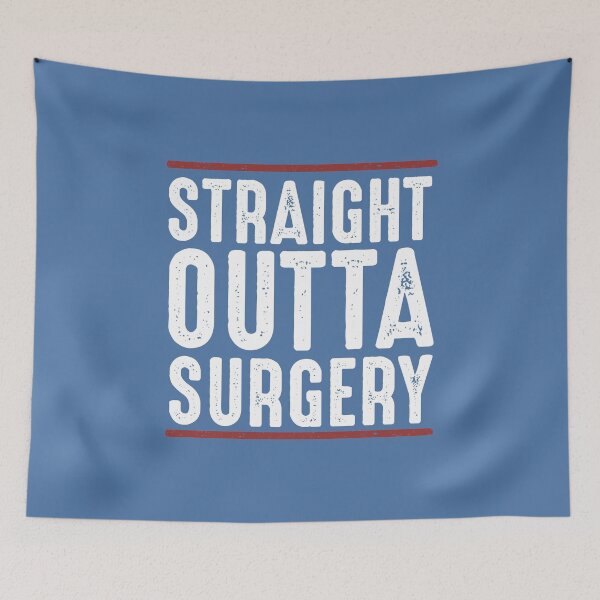 Item preview, Straight Outta Surgery Funny Post Surgery Cheering Up Quotes Get Well Gifts for friend or family   designed and sold by alenaz.