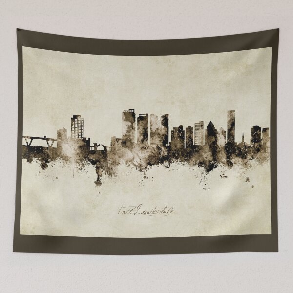 Item preview, Fort Lauderdale Florida Skyline designed and sold by ArtPrints.