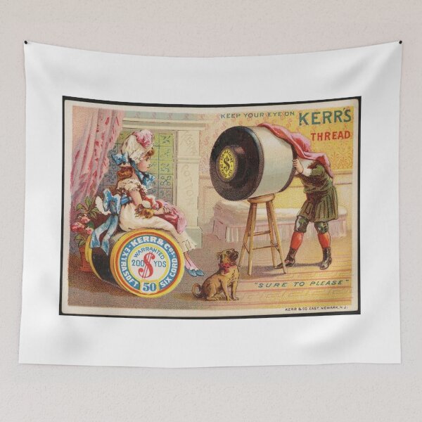 Item preview, Vintage sewing thread advertisement designed and sold by RosalieReeves.