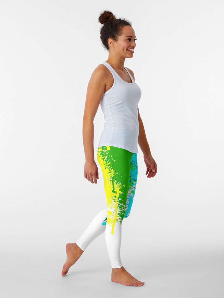 Spray paint dripping Leggings for Sale by Jeremy Crotty