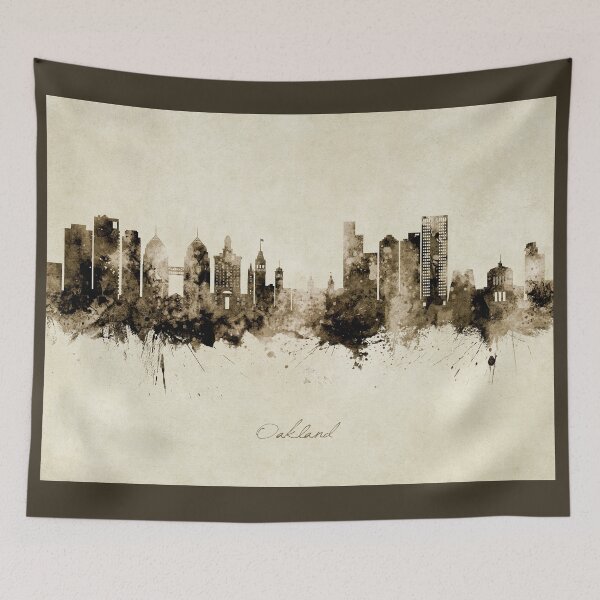 Item preview, Oakland California Skyline designed and sold by ArtPrints.