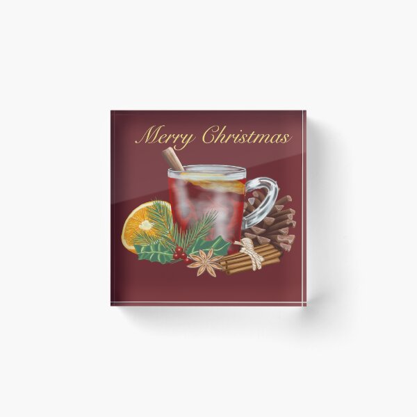 Christmas wishes with winter spices Acrylic Block
