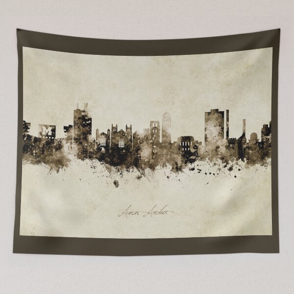 Item preview, Ann Arbor Michigan Skyline designed and sold by ArtPrints.