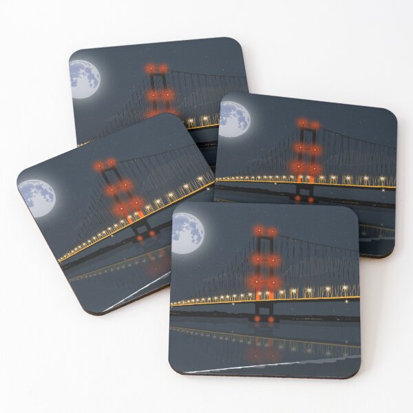 Item preview, Humber Bridge at night designed and sold by Richard O'Neill Art.