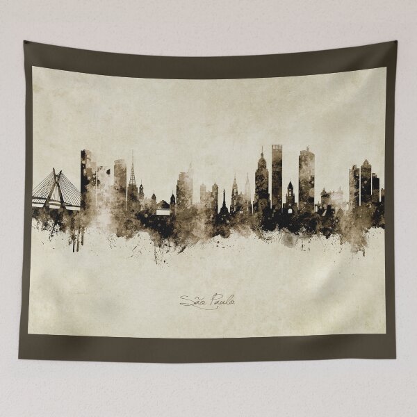 Item preview, São Paulo Skyline Brazil designed and sold by ArtPrints.