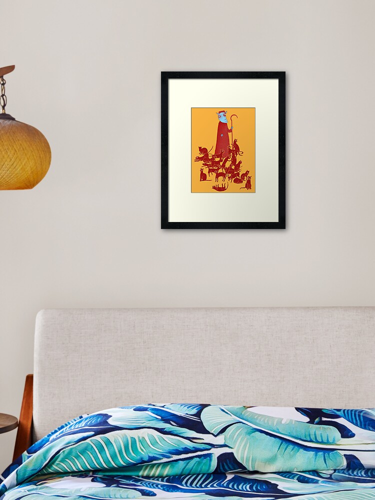 Thumbnail 1 of 7, Framed Art Print, Herding Cats designed and sold by SusanSanford.
