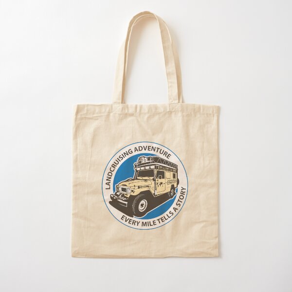 Blue Circle Cotton Tote Bag