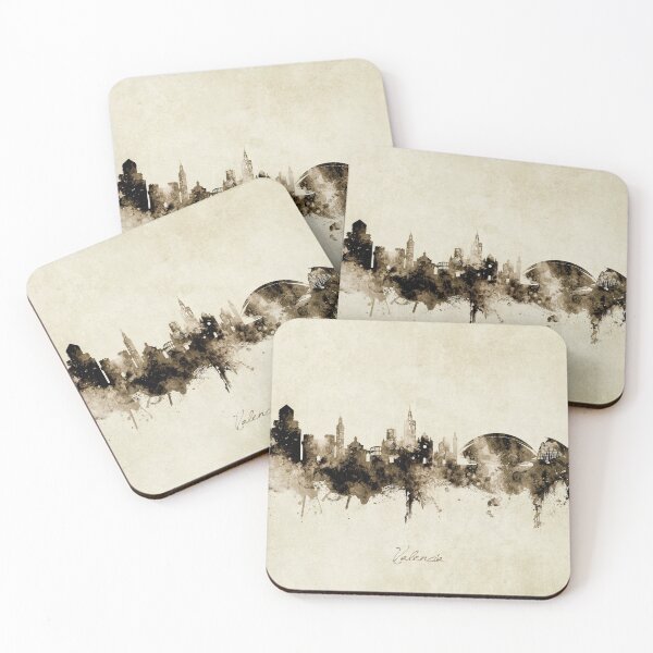 Item preview, Valencia Spain Skyline designed and sold by ArtPrints.
