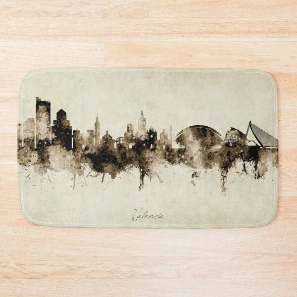 Item preview, Valencia Spain Skyline designed and sold by ArtPrints.