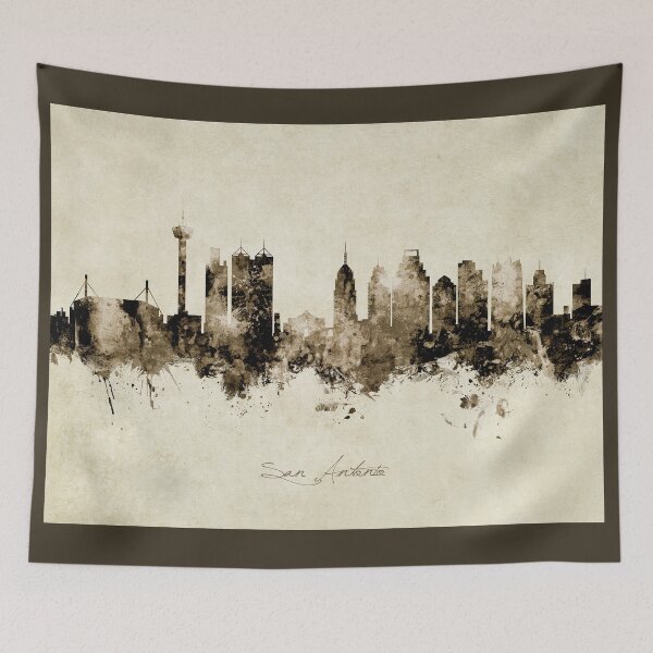 Item preview, San Antonio Texas Skyline designed and sold by ArtPrints.