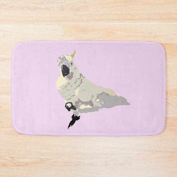 Item preview, Sulphur Crested Cockatoo (Cacatua galerita) on pink designed and sold by ChrissyWild.