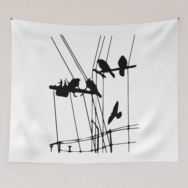 Item preview, Birds on the wire designed and sold by cooltshirts2019.