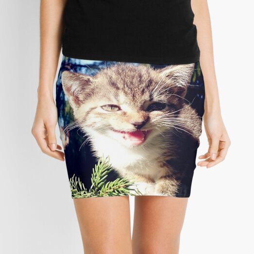 Minijupes Sur Le Theme Chat Rire Redbubble