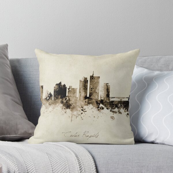 Item preview, Cedar Rapids Iowa Skyline designed and sold by ArtPrints.