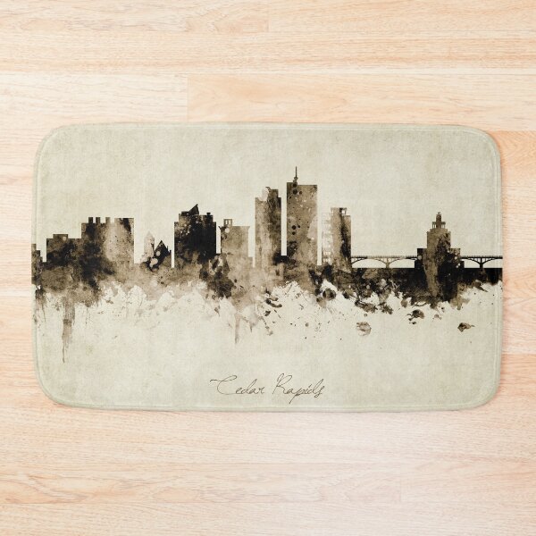 Item preview, Cedar Rapids Iowa Skyline designed and sold by ArtPrints.