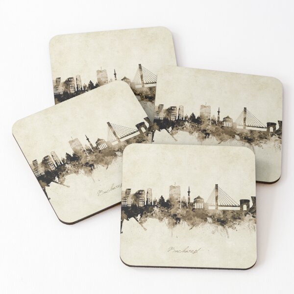 Item preview, Bucharest Romania Skyline designed and sold by ArtPrints.