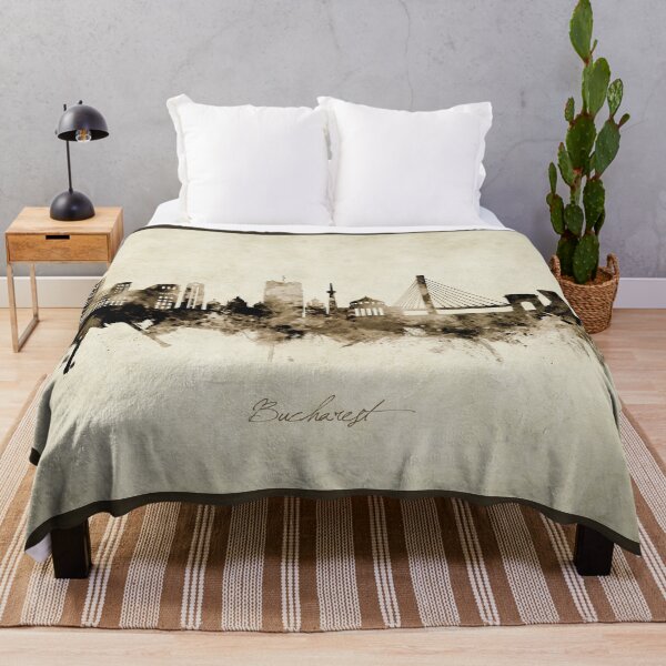 Item preview, Bucharest Romania Skyline designed and sold by ArtPrints.