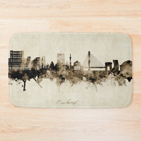 Item preview, Bucharest Romania Skyline designed and sold by ArtPrints.
