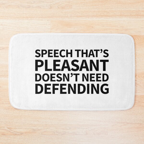 Item preview, speech that's pleasant doesn't need defending designed and sold by QuoteSpirations.