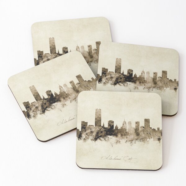 Aperçu de l'œuvre Oklahoma City Skyline créée et vendue par ArtPrints.