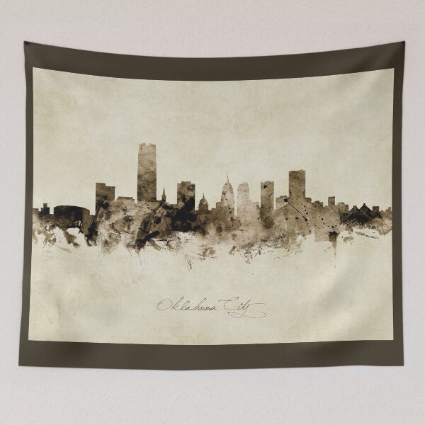 Aperçu de l'œuvre Oklahoma City Skyline créée et vendue par ArtPrints.