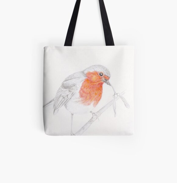 Cheeky Robin All Over Print Tote Bag