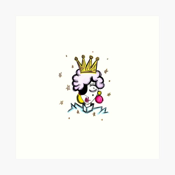 Eye-patch Queen Art Print