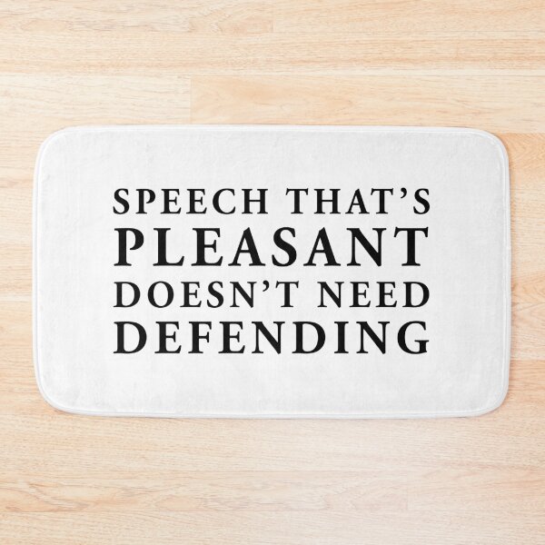 Item preview, speech that's pleasant doesn't need defending designed and sold by QuoteSpirations.