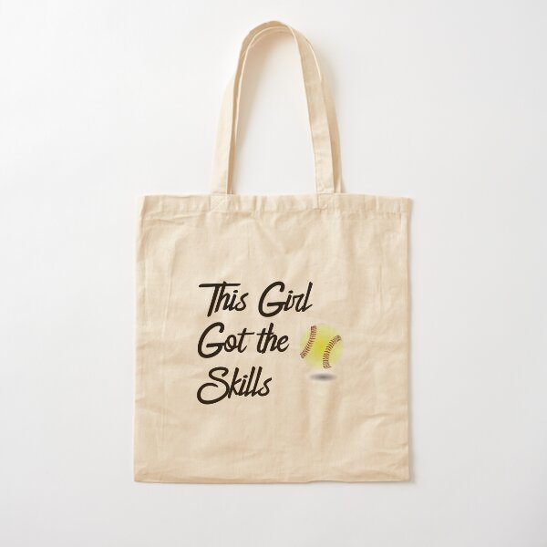 Softball Womens - This Girl Got The Skills Cotton Tote Bag