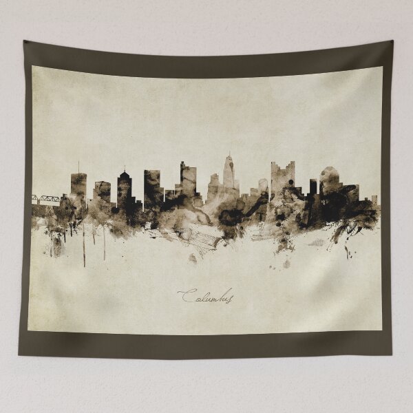 Artikelvorschau, Columbus Ohio Skyline entworfen und verkauft von ArtPrints.