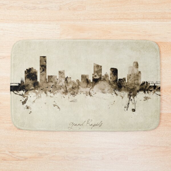Item preview, Grand Rapids Michigan Skyline designed and sold by ArtPrints.