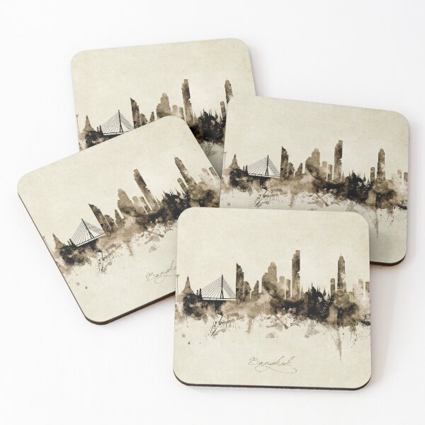 Item preview, Bangkok Thailand Skyline designed and sold by ArtPrints.