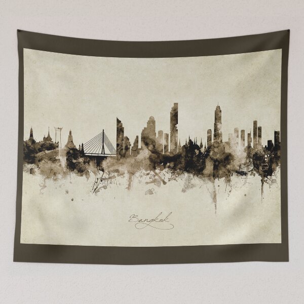 Item preview, Bangkok Thailand Skyline designed and sold by ArtPrints.