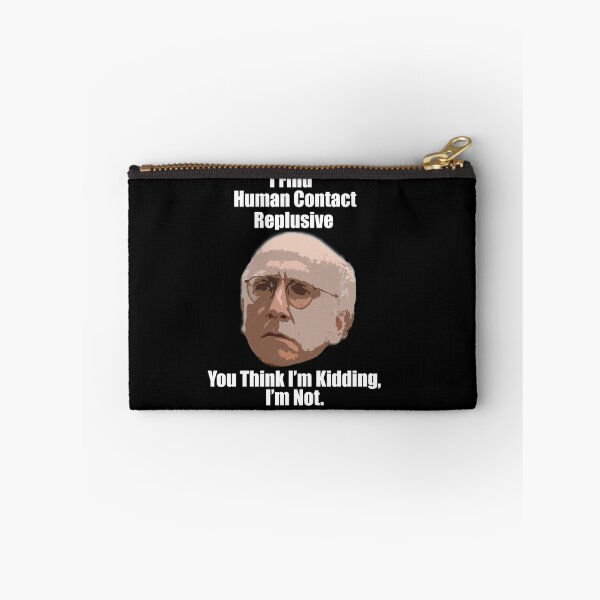 Item preview, Larry David Quote "Human Contact" WHITE designed and sold by PrinceCo.
