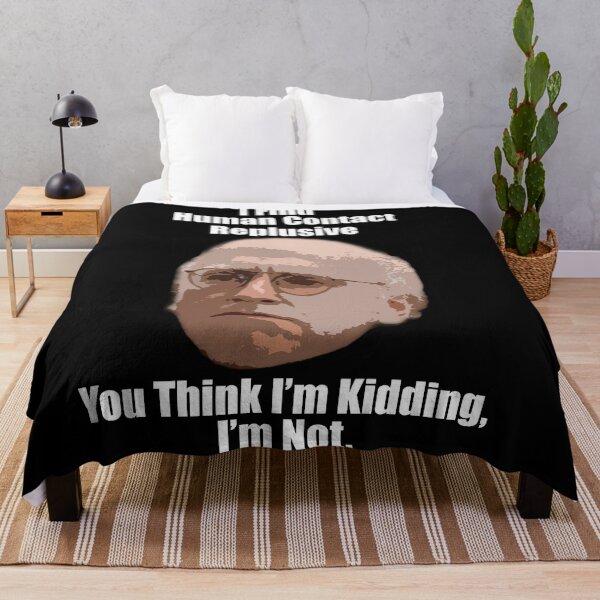 Item preview, Larry David Quote "Human Contact" WHITE designed and sold by PrinceCo.