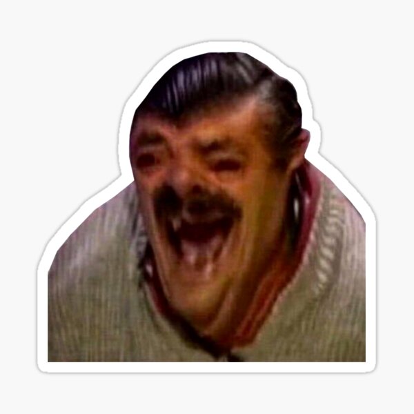 Item preview, laughing man meme designed and sold by Swish & Scribble.