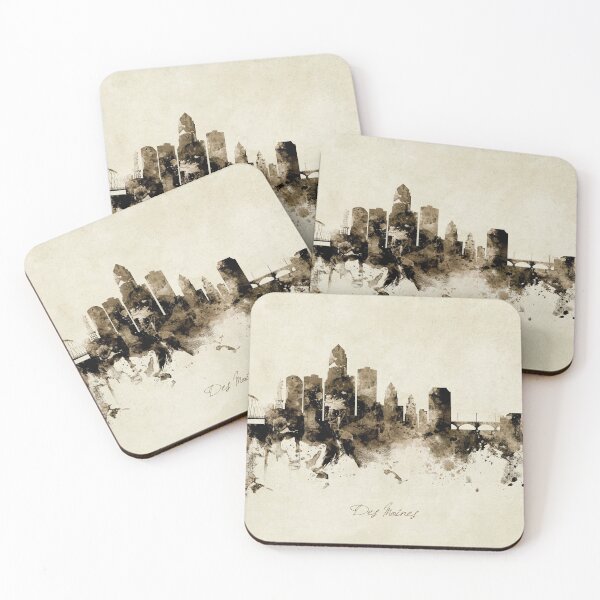Item preview, Des Moines Iowa Skyline designed and sold by ArtPrints.