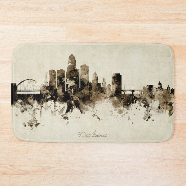 Item preview, Des Moines Iowa Skyline designed and sold by ArtPrints.