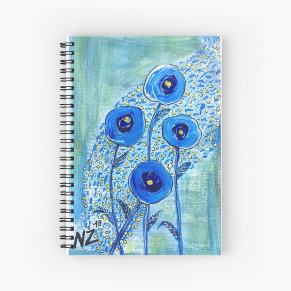 BLUE BLOOM Cahier à spirale