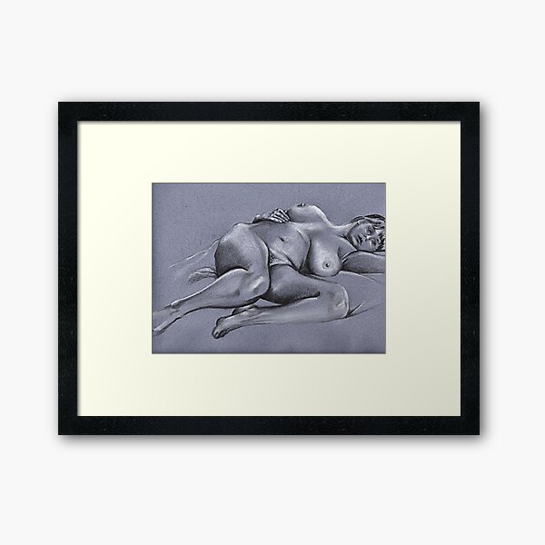 Reclining female nude #4 Framed Art Print