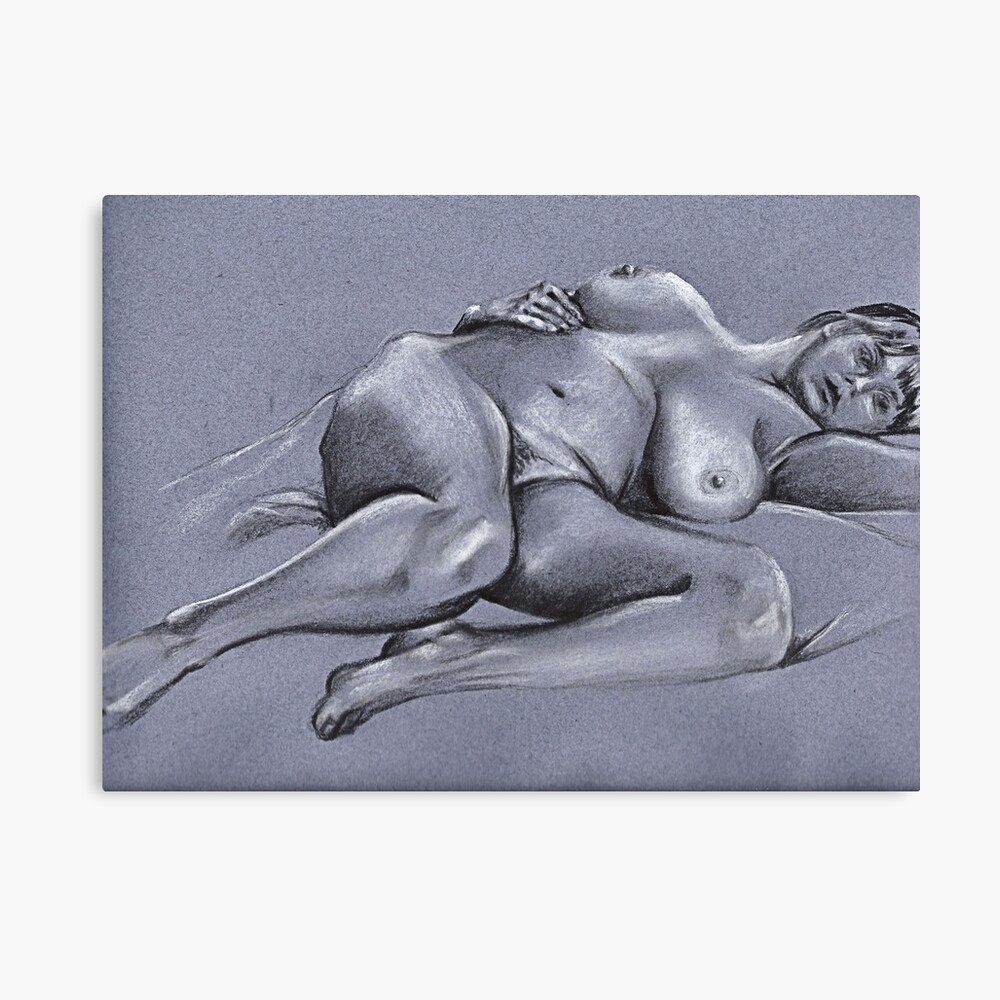 Reclining female nude #4 Canvas Print