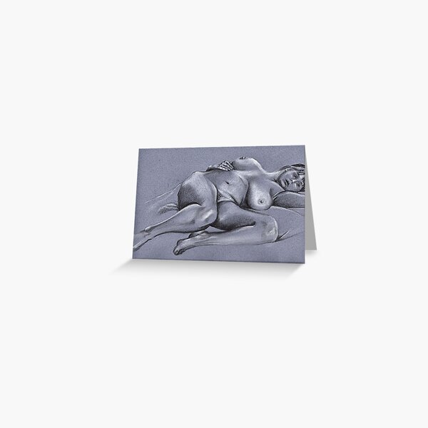 Reclining female nude #4 Greeting Card