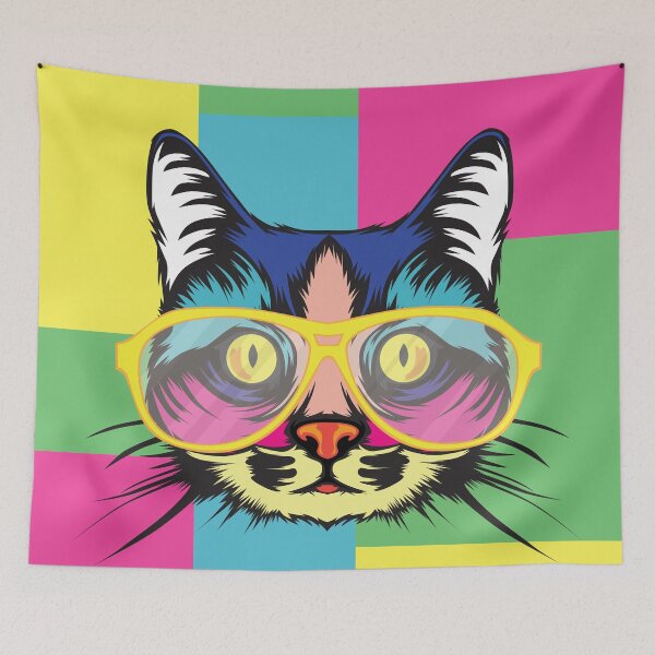 Item preview, Pop Art Cat Portrait designed and sold by Chams0609.
