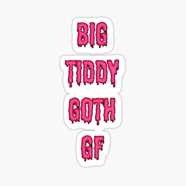 Big titty goth girlfriend text design sexy crop top girl's