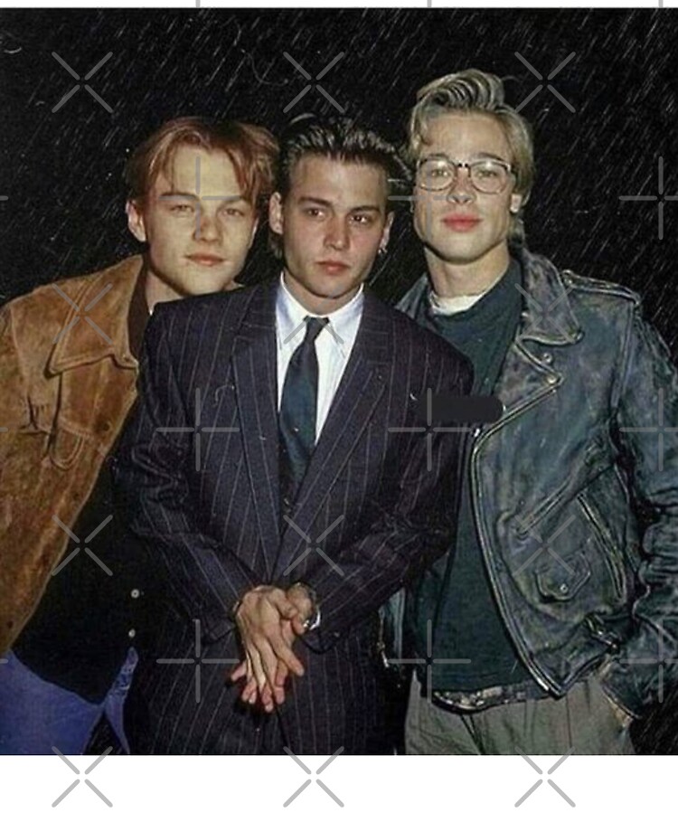 Young Leonardo Dicaprio Brad Pitt Jonny Depp Ipad Case Skin By Abc S Redbubble