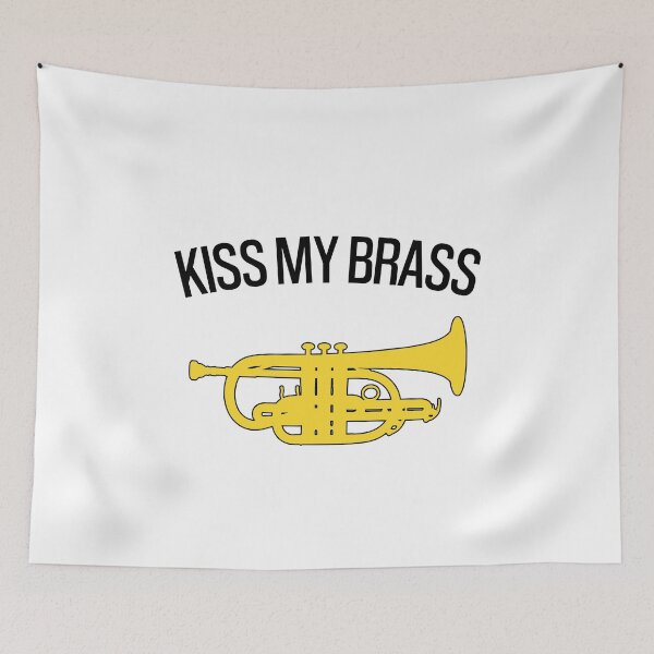 Item preview, Cornet - Kiss My Brass - Funny trumpet gift / Funny cornet gift designed and sold by HEJAshirts.